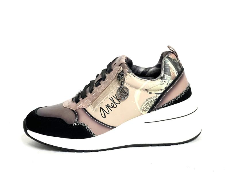 39370-822 Scarpa donna Anekke sneaker zeppa multicolort