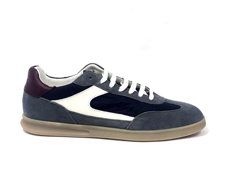 22D1 BLU Scarpa uomo Frau sneaker pelle tessuto made in Italy