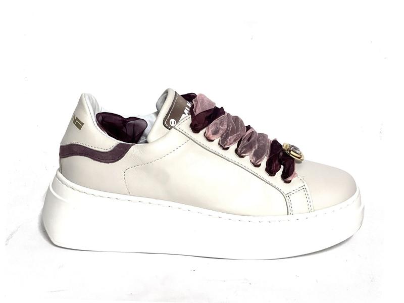 LO661 SABBIA Scarpa donna Mèlinè sneaker pelle made in Italy