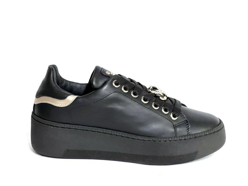 PF661 NERO Scarpa donna Mèlinè sneaker pelle made in Italy