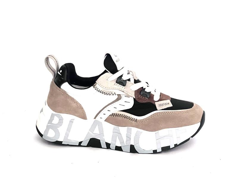 CLUB105 1D33 Scarpa donna Voile Blanche sneaker running multicolor