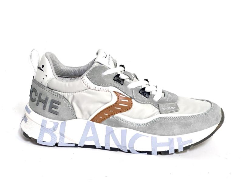 CLUB01 2B58 Scarpa uomo Voile Blanche sneaker running Club pelle tessuto grigio